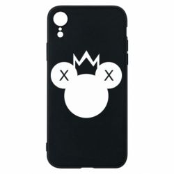 Чехол для iPhone XR Mickey with a crown - PrintSalon