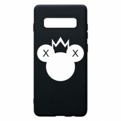 Чехол для Samsung S10+ Mickey with a crown - PrintSalon