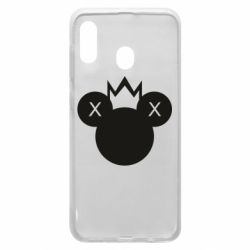 Чехол для Samsung A20 Mickey with a crown - PrintSalon