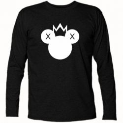 Футболка с длинным рукавом Mickey with a crown - PrintSalon