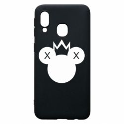 Чехол для Samsung A40 Mickey with a crown - PrintSalon