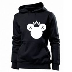 Женское худи Mickey with a crown - PrintSalon