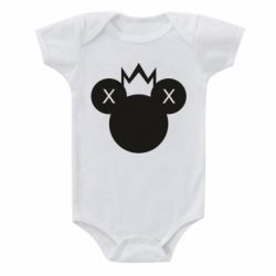 Детский бодик Mickey with a crown - PrintSalon