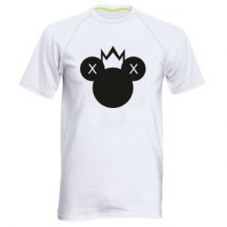 Мужская футболка для спорта Mickey with a crown - PrintSalon