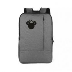 Рюкзак для ноутбука Mickey with a crown - PrintSalon