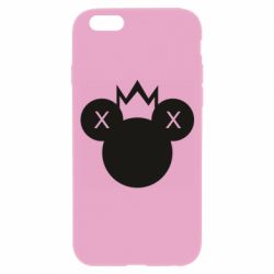 Чехол для iPhone 6/6S Mickey with a crown - PrintSalon