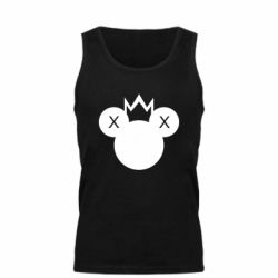 Мужская майка Mickey with a crown - PrintSalon