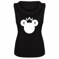 Женская майка Mickey with a crown