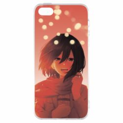 Чохол для iphone 5/5S/SE Mikasa Ackerman hero - PrintSalon