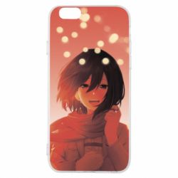 Чохол для iPhone 6/6S Mikasa Ackerman hero-PrintSalon Чохол для iPhone 6/6S Mikasa Ackerman hero