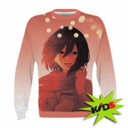 Дитячий 3D світшот Mikasa Ackerman hero - PrintSalon