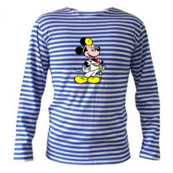 Тельняшка с длинным рукавом Микки Доктор - PrintSalon