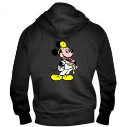 Мужское худи на молнии Микки Доктор - PrintSalon