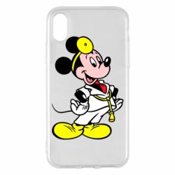 Чехол для iPhone X/Xs Микки Доктор - PrintSalon