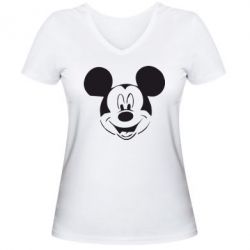 Жіноча футболка з V-подібним вирізом Міккі Маус - PrintSalon