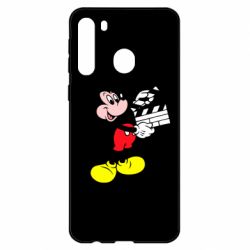 Чехол для Samsung A21 Микки режиссер - PrintSalon