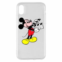Чехол для iPhone X/Xs Микки режиссер - PrintSalon