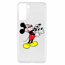 Чехол для Samsung S21+ Микки режиссер - PrintSalon