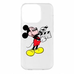 Чехол для iPhone 14 Pro Микки режиссер - PrintSalon