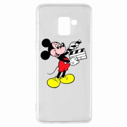 Чехол для Samsung A8+ 2018 Микки режиссер - PrintSalon