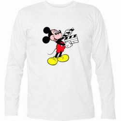 Футболка с длинным рукавом Микки режиссер - PrintSalon