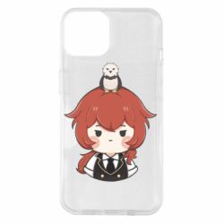 Чехол для iPhone 14 Милый Дилюк