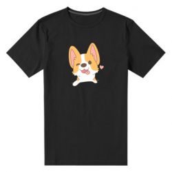 Мужская футболка премиум Милый корги - PrintSalon