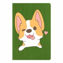 Блокнот с принто Милый корги - PrintSalon