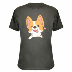 Камуфляжная футболка Милый корги - PrintSalon