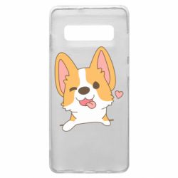 Чехол для Samsung S10+ Милый корги - PrintSalon