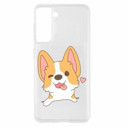 Чехол для Samsung S21 Милый корги - PrintSalon