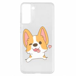 Чехол для Samsung S21+ Милый корги - PrintSalon