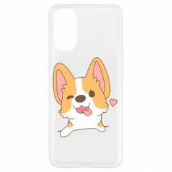 Чехол для Oppo Reno 4 Милый корги - PrintSalon