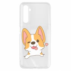 Чехол для Realme 6 Милый корги - PrintSalon