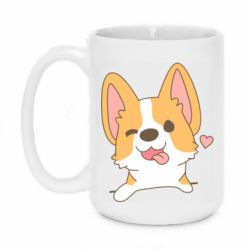 Чашка 420ml Милый корги - PrintSalon