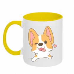 Чашка двокольорова Милий коргі