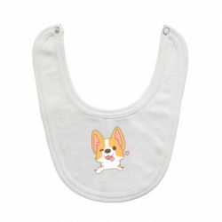 Слюнявчик  Милый корги - PrintSalon