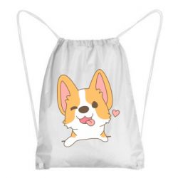 Рюкзак-мешок Милый корги - PrintSalon