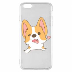 Чехол для iPhone 6 Plus/6S Plus Милый корги - PrintSalon