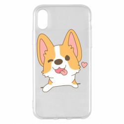 Чехол для iPhone X/Xs Милый корги - PrintSalon