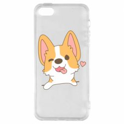 Чехол для iPhone5/5S/SE Милый корги - PrintSalon