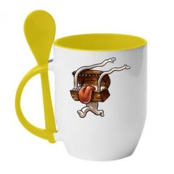 Чашка с ложкой Mimic - PrintSalon