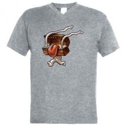 Мужская футболка  с V-образным вырезом Mimic - PrintSalon