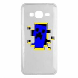Чехол для Samsung J3 2016 Minecraft 3D - PrintSalon