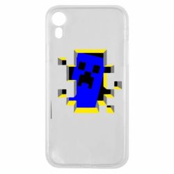 Чехол для iPhone XR Minecraft 3D - PrintSalon