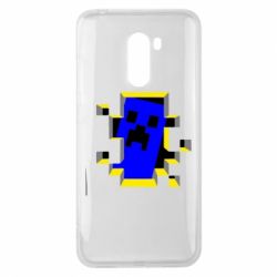 Чехол для Xiaomi Pocophone F1 Minecraft 3D - PrintSalon