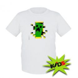 Детская футболка Minecraft 3D - PrintSalon