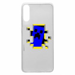 Чехол для Samsung A70 Minecraft 3D - PrintSalon