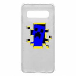 Чехол для Samsung S10 Minecraft 3D - PrintSalon
