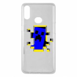 Чехол для Samsung A10s Minecraft 3D - PrintSalon